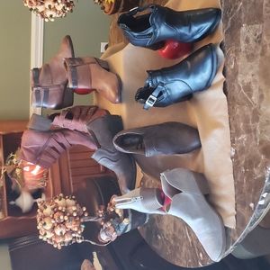 Shoe boot bundle 5 pair various makers size  7 1/2